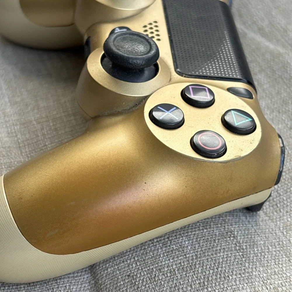 Sony DualShock 4 Wireless Controller Gold PS4 PlayStation For Parts Repair